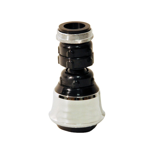 Danco Dual Thread 15/16 in.- 27M x 55/64 in.-27F Chrome Swivel Sprayrator